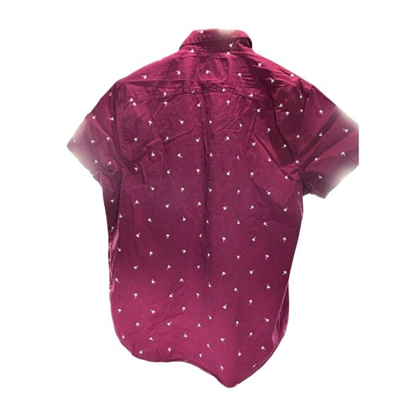 Hollister Mens Epic Flex Stretch Shirt L Palm Tree Print - Picture 2 of 13